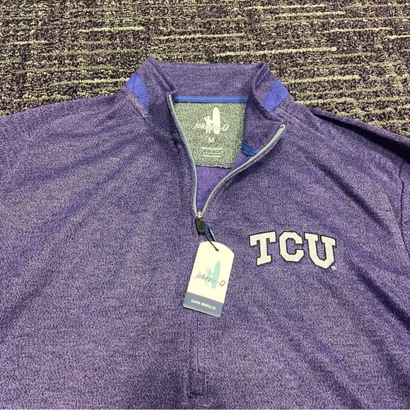 Johnnie-O TCU Reflex Fleece 1/4 Zip - Picture 2 of 5